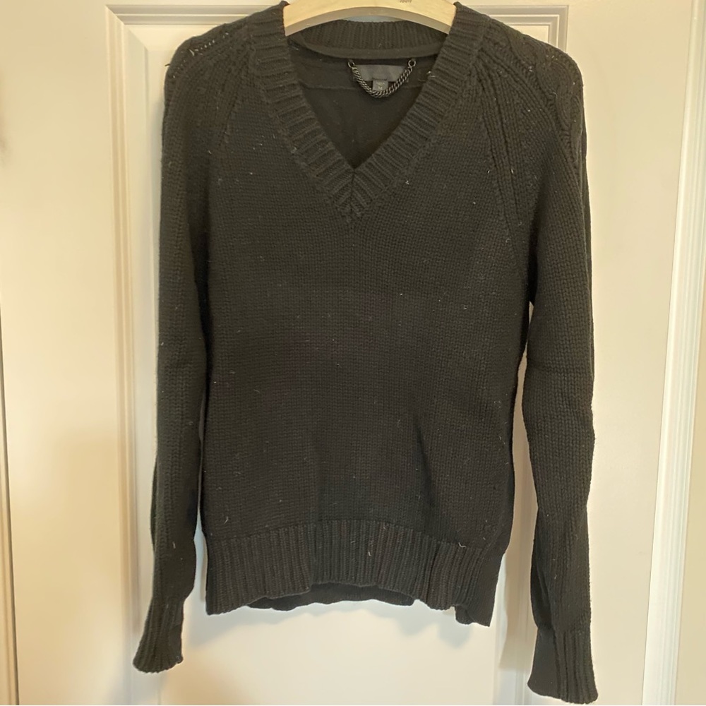 Burberry Cashmere Sweater Men Size M Black - Picture 2 of 9